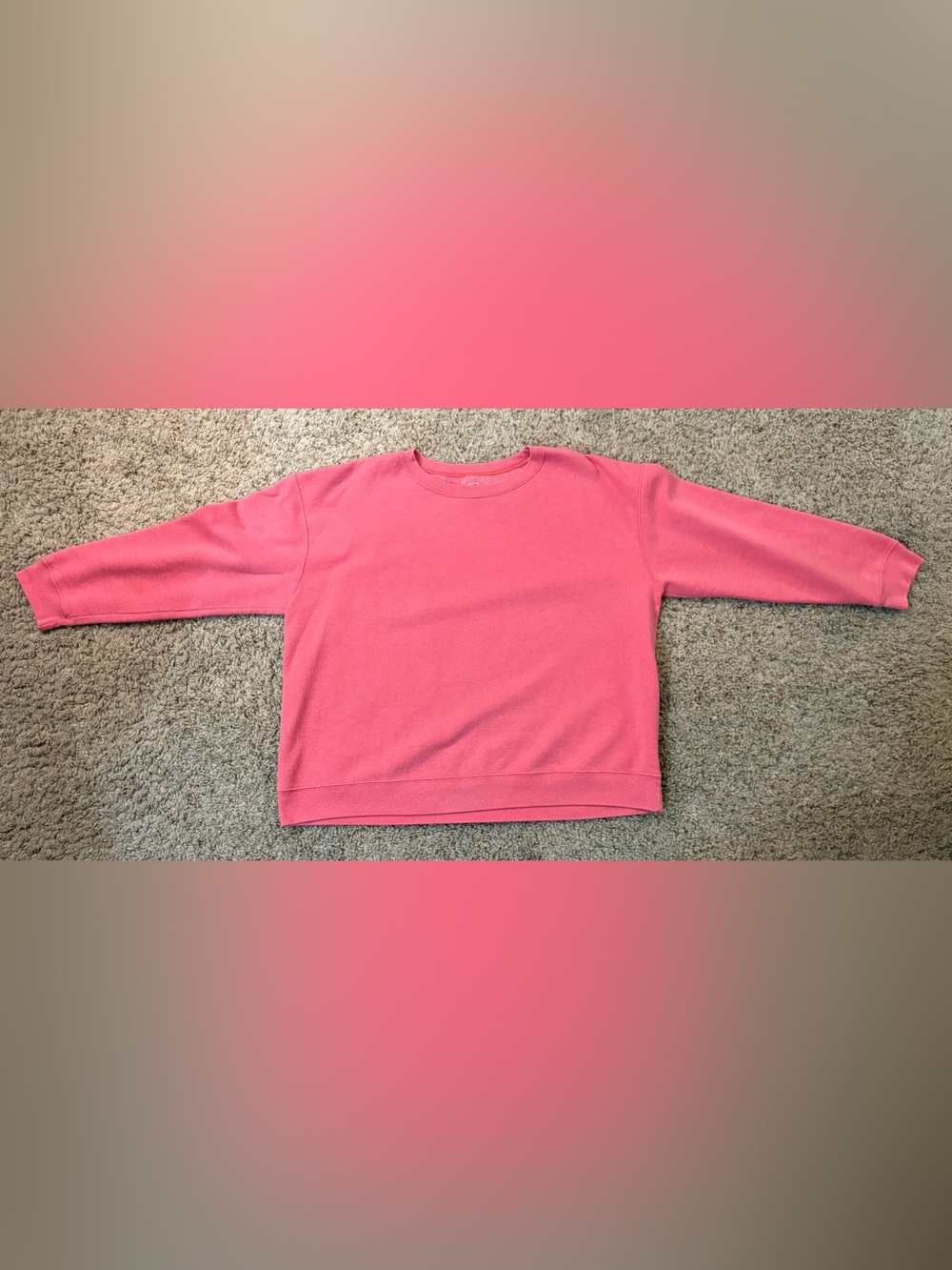 Hanes Coral Crewneck Sweatshirt